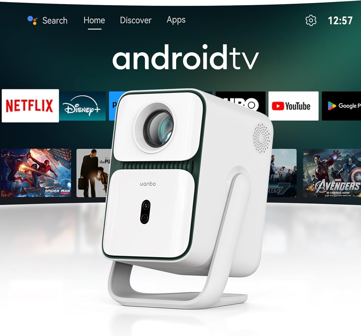 プロジェクター wanbo T2 Ultra Shop Best LED Full HD/4K Smart Portable Bluetooth Home Projectors